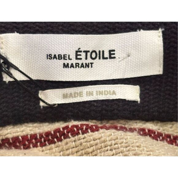 ISABEL MARANT ÉTOILE Jocadia Wrap Plaid Mini Skirt in Ecru NWT Size 40/ US 8 - Picture 10 of 13